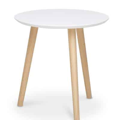 MESA LATERAL DE MDF 45 X 48 X 48 CM BLANCO - Imagen 4