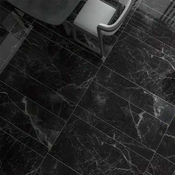 CERÁMICO PORCELÁNICO NEGRO - GRIS - BLANCO 600x1200MM - Imagen 4